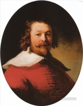 Rembrandt van Rijn Painting - Retrato de un hombre barbudo Rembrandt